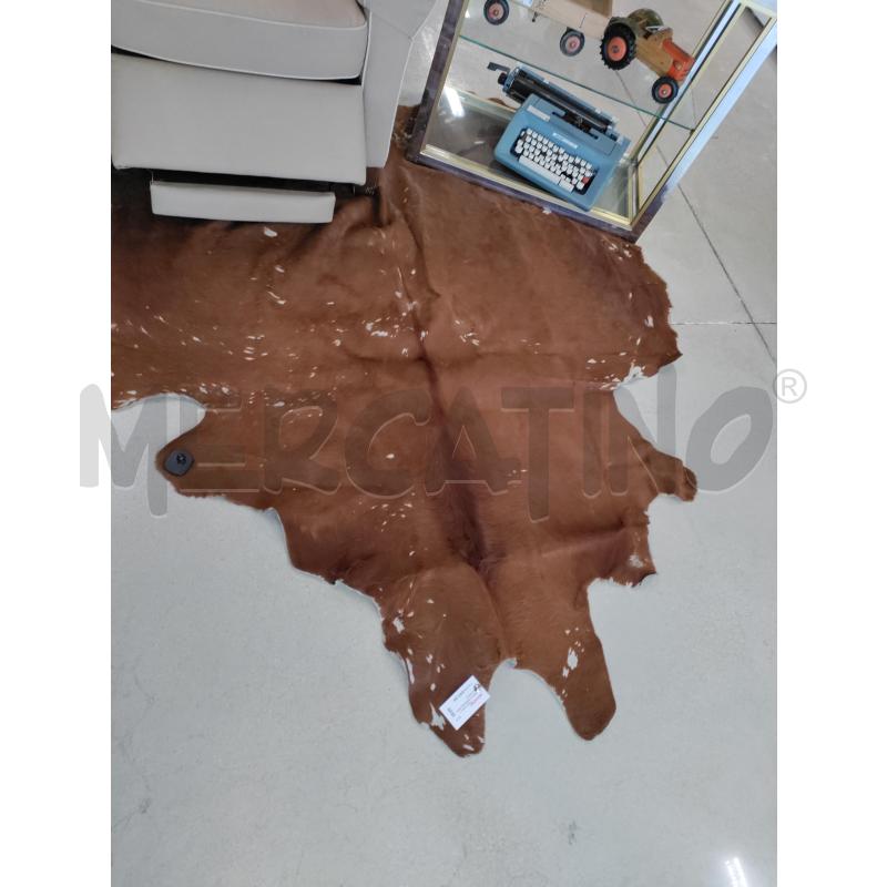 TAPPETO MARRONE VERA PELLE PELO | Mercatino dell'Usato Acerra 1