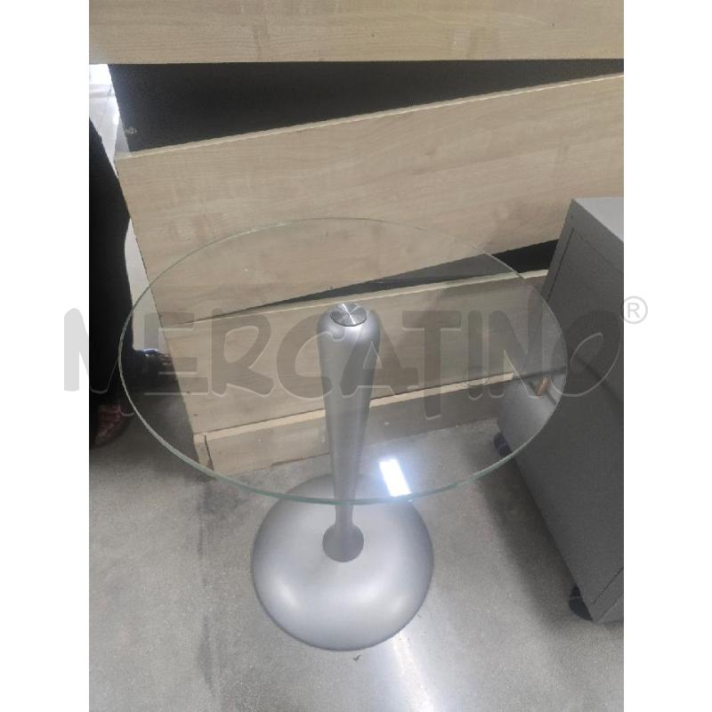 TAVOLINO BASE SILVER PIANO VETRO | Mercatino dell'Usato Acerra 1