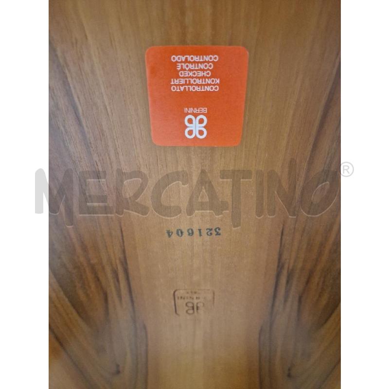 TAVOLINO LEGNO PIEDI NERI FIRMATO BERNINI  | Mercatino dell'Usato Acerra 3