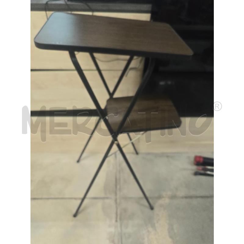 TAVOLINO SUPPORTO LEGNO VINTAGE  | Mercatino dell'Usato Acerra 1