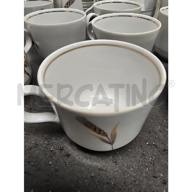 TAZZE PZ. 10+TEIERA+ZUCCH+LATT BIANCA SPIGA DORATA | Mercatino dell'Usato Acerra 2