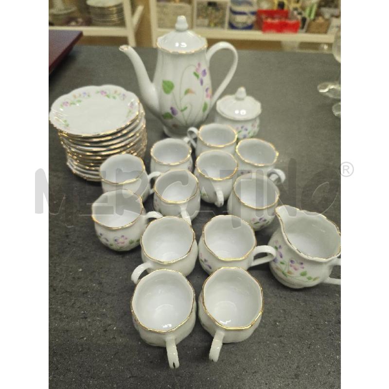 TAZZE PZ. 12+CAFF+ZUCCH+LATT BIANCA FIORI | Mercatino dell'Usato Acerra 1