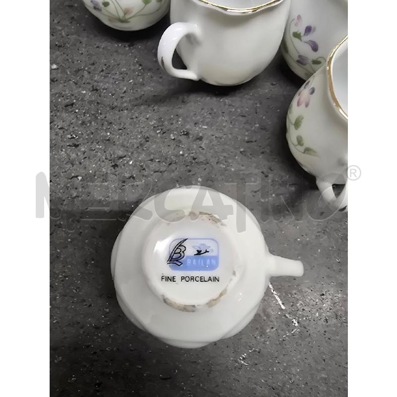 TAZZE PZ. 12+CAFF+ZUCCH+LATT BIANCA FIORI | Mercatino dell'Usato Acerra 3