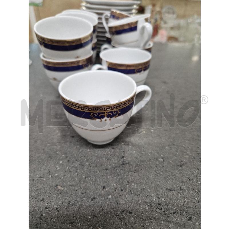 TAZZE PZ. 12 +LATT+ZUCCH+CAFFE BIANCO DORATO BLU | Mercatino dell'Usato Acerra 4