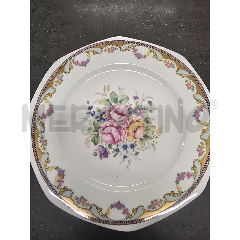 TAZZE PZ. 4+VASSOIO BIANCO FIORI | Mercatino dell'Usato Acerra 2