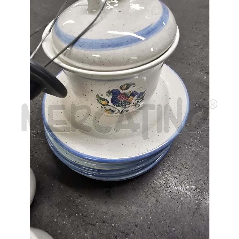TAZZE PZ. 6+PIATT+ZUCCH FIGURA UCCELLINO | Mercatino dell'Usato Acerra 2