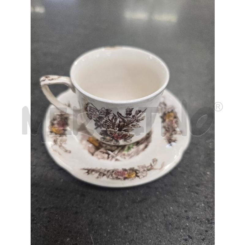 TAZZINA BIANCA DECORO CASTELLO | Mercatino dell'Usato Acerra 1
