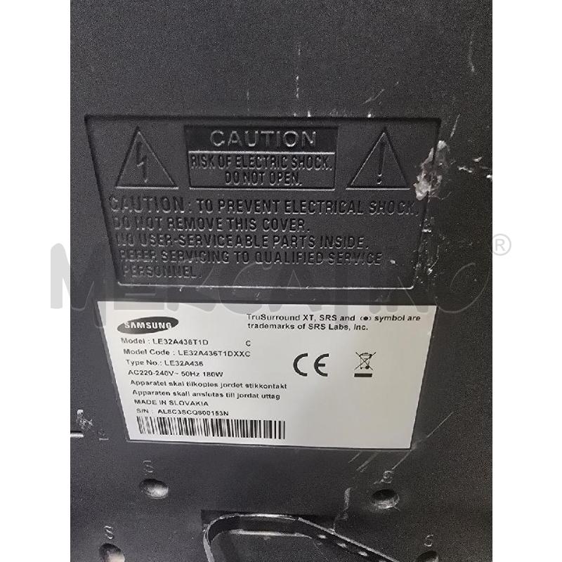 TELEVISORE SAMSUNG NERO 32 POLLICI+DECODER | Mercatino dell'Usato Acerra 3