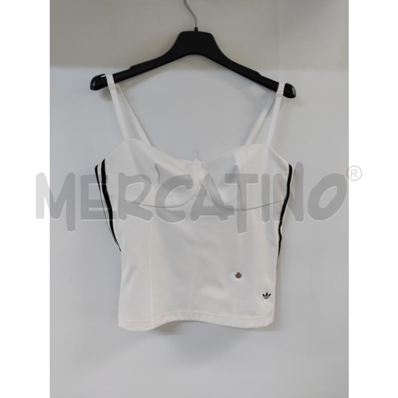 TOP BIANCO NERO ADIDAS | Mercatino dell'Usato Acerra 1