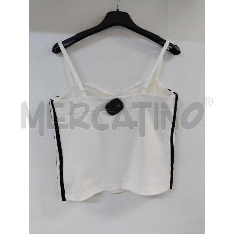 TOP BIANCO NERO ADIDAS | Mercatino dell'Usato Acerra 2