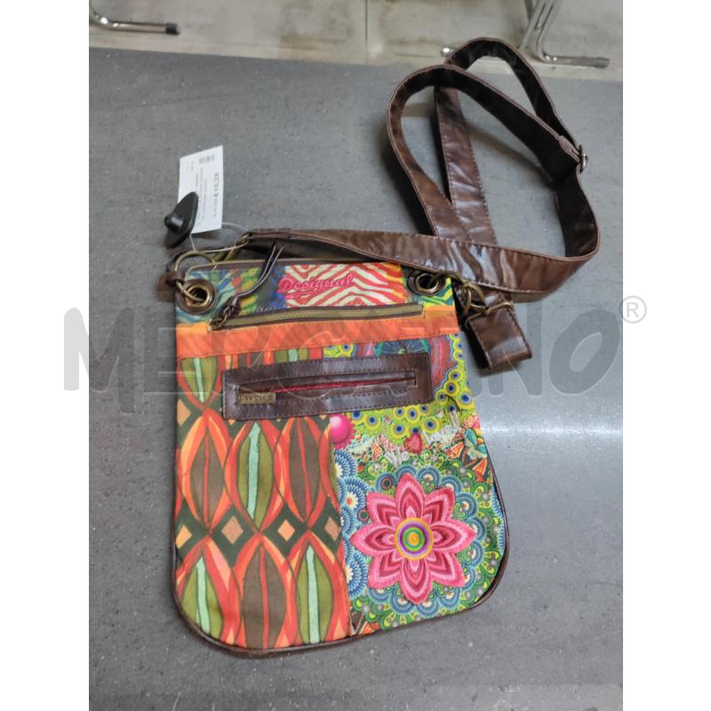 TRACOLLA DONNA DESIGUAL MARRONE ARANCIONE VERDE | Mercatino dell'Usato Acerra 1