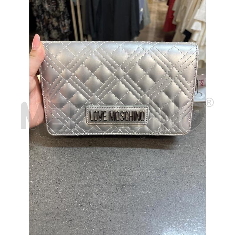 TRACOLLA DONNA LOVE MOSCHINO GRIGIO | Mercatino dell'Usato Acerra 1