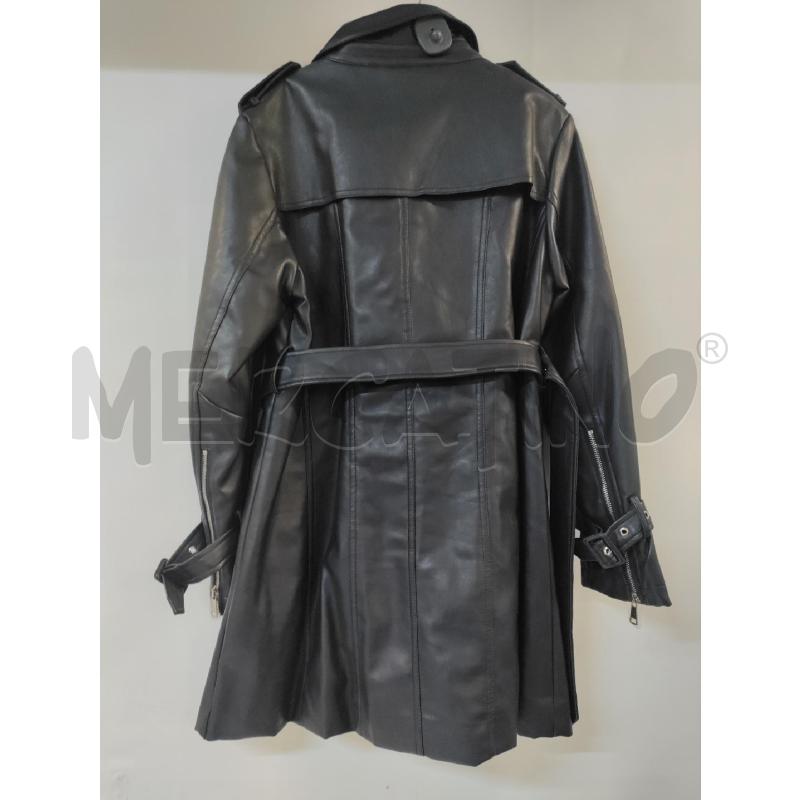 TRENCH DONNA MIACOMETINA NERO SIMILPELLE | Mercatino dell'Usato Acerra 2