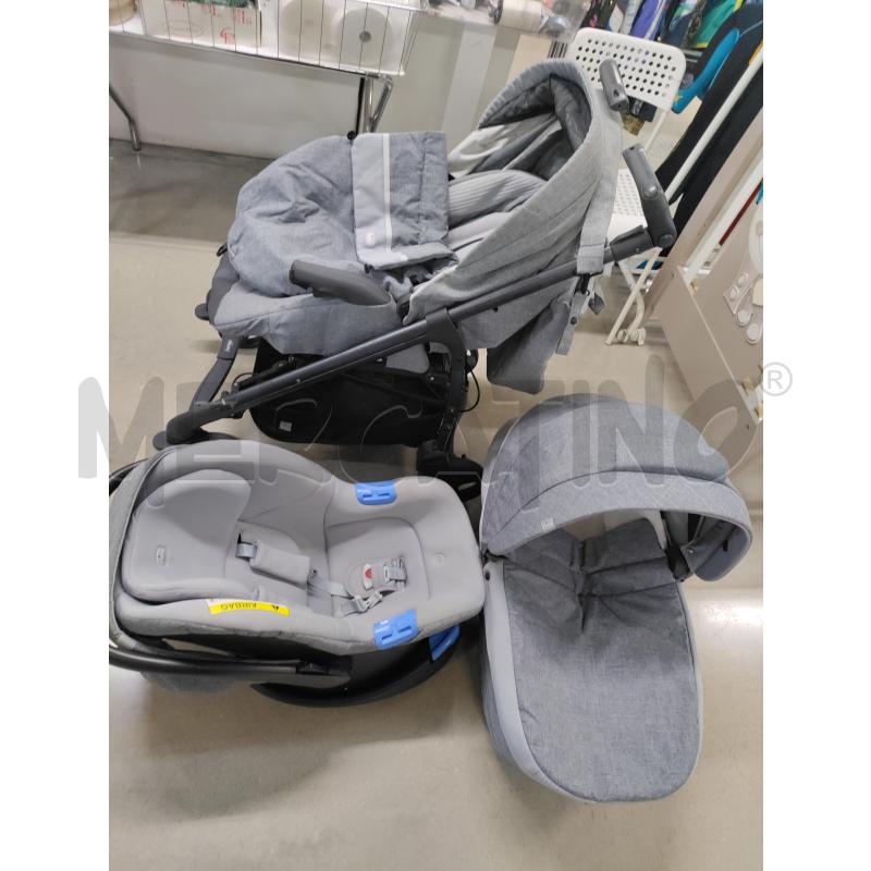 TRIO PASSEGGINO CHICCO GRIGIO | Mercatino dell'Usato Acerra 2