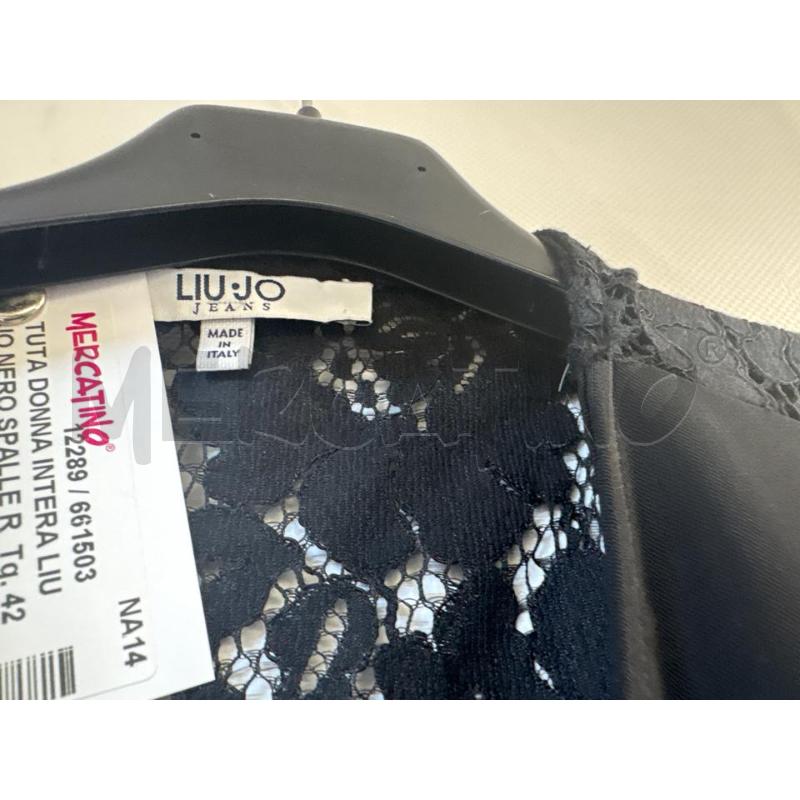 TUTA DONNA INTERA LIUJO NERO SPALLE RICAMATE | Mercatino dell'Usato Acerra 2