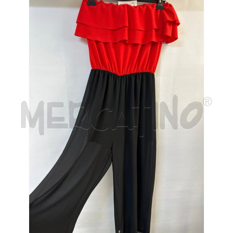 TUTA DONNA SIMONA G ROSSO NERO | Mercatino dell'Usato Acerra 2