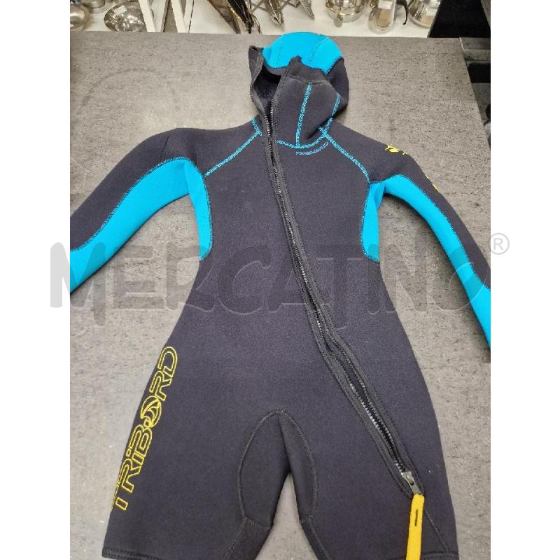 TUTA SUB 8ANNI NERO BLU DECATHLON | Mercatino dell'Usato Acerra 1