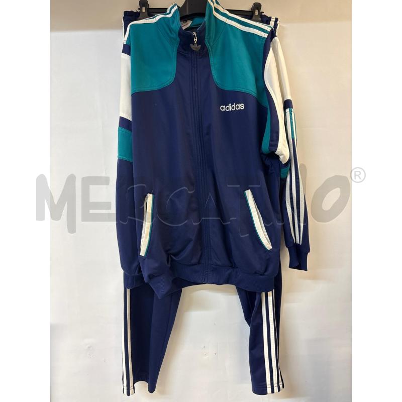 TUTA UOMO ADIDAS VERDE BLU BIANCO | Mercatino dell'Usato Acerra 1