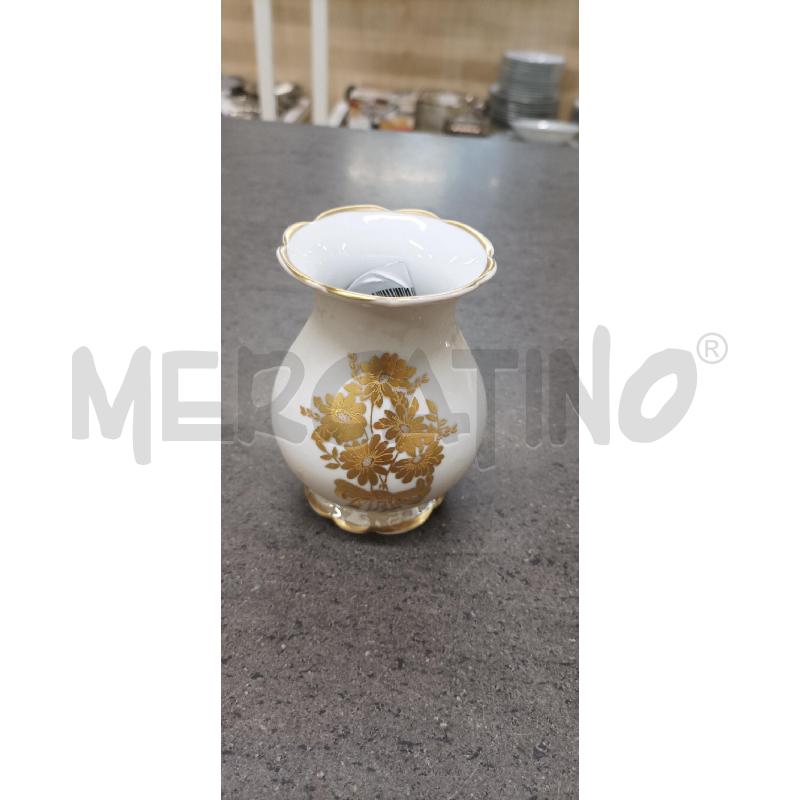 VASETTO PICCOLO BEIGE DEC. DORATO | Mercatino dell'Usato Acerra 1