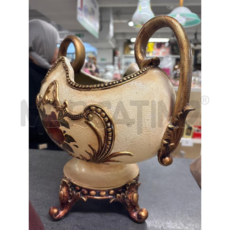 VASO ALTO BOMBATO 2 MANICI FIORE ROSSO | Mercatino dell'Usato Acerra 3