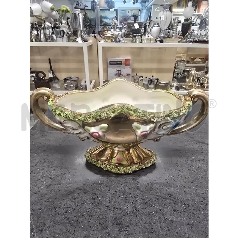 VASO BASSO VERDE DORATO 2 MANICI | Mercatino dell'Usato Acerra 1