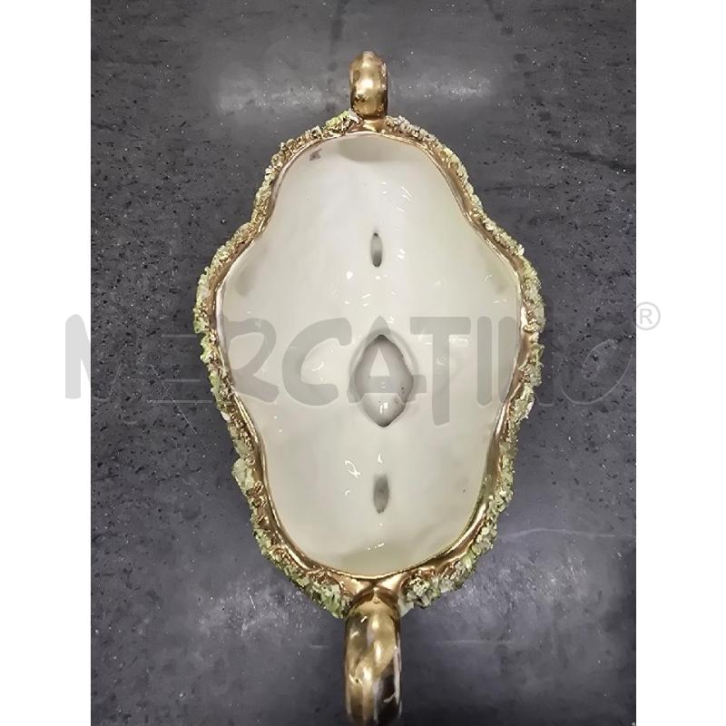 VASO BASSO VERDE DORATO 2 MANICI | Mercatino dell'Usato Acerra 2