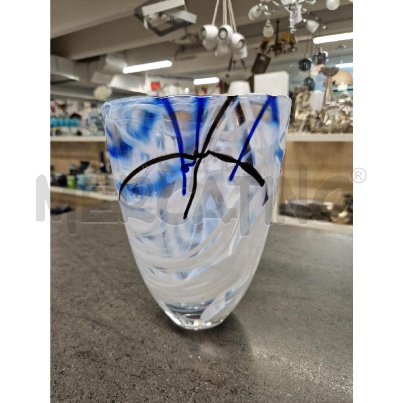 VASO BIANCO BLU KOSTA BODA | Mercatino dell'Usato Acerra 2