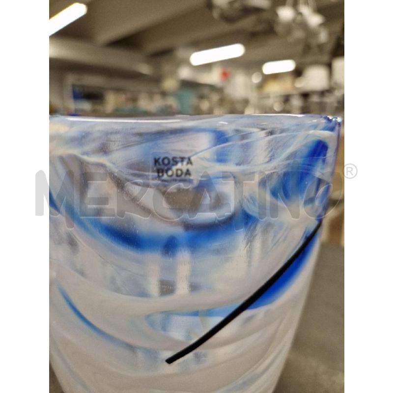 VASO BIANCO BLU KOSTA BODA | Mercatino dell'Usato Acerra 4