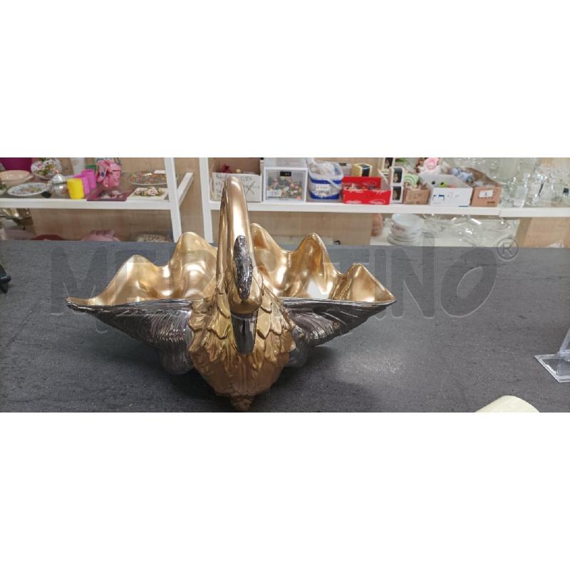 VASO CIGNO DORATO SILVER | Mercatino dell'Usato Acerra 1