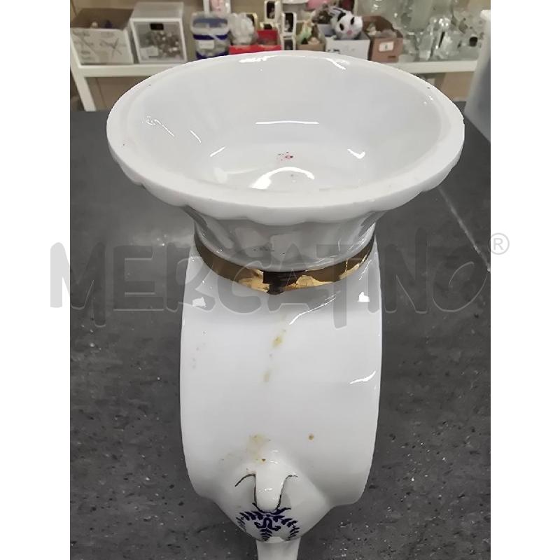 VASO FORMA TEIERA BIANCA DECORO BLU | Mercatino dell'Usato Acerra 4