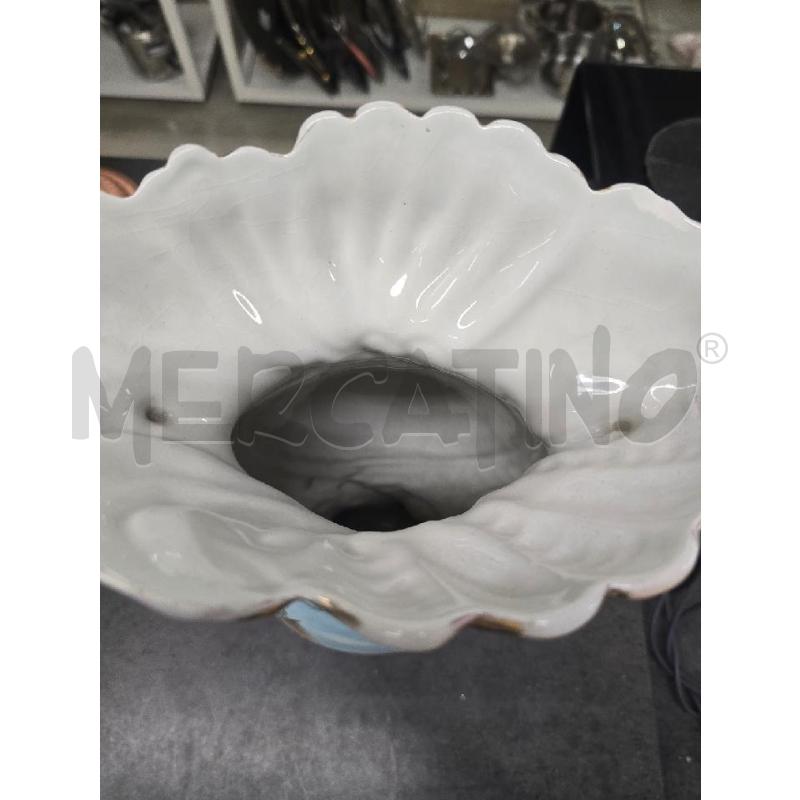 VASO GRANDE ROSA DORATO FIGURA VELIERI | Mercatino dell'Usato Acerra 2