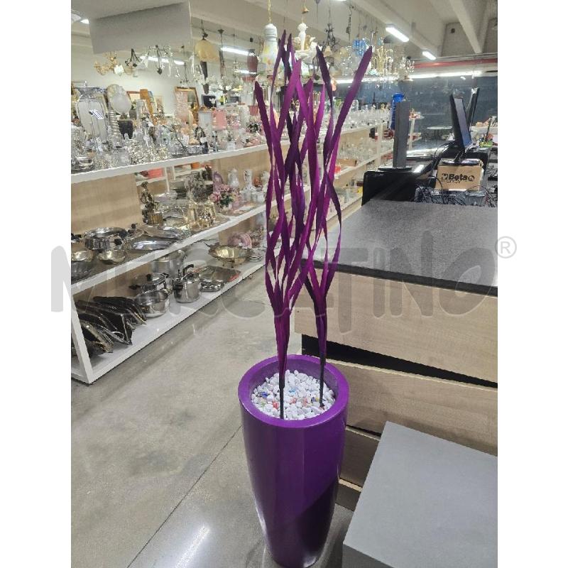 VASO GRANDE VIOLA FIORI | Mercatino dell'Usato Acerra 1