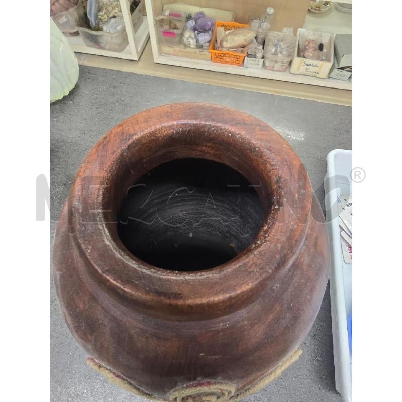 VASO LEGNO DEC. CORDA  | Mercatino dell'Usato Acerra 2