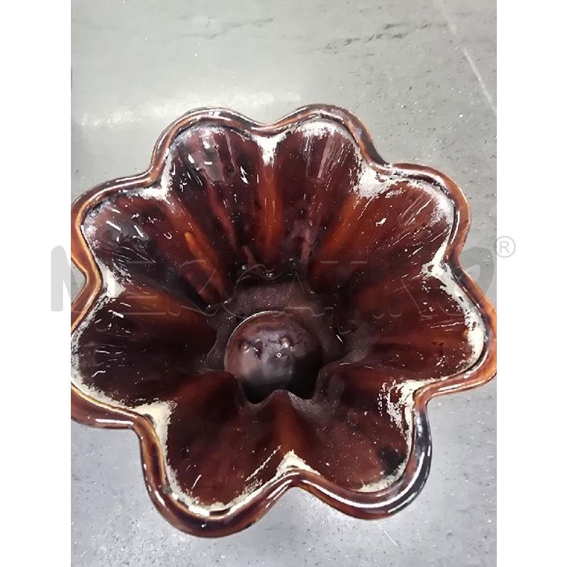 VASO MARRONE STRISCE ARANCIO | Mercatino dell'Usato Acerra 2
