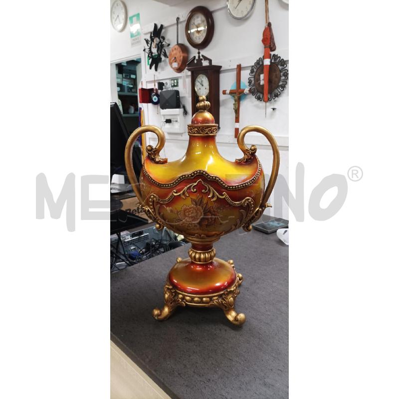 VASO ROSSO ARANCIONE 2 MANICI BASE TONDA | Mercatino dell'Usato Acerra 1