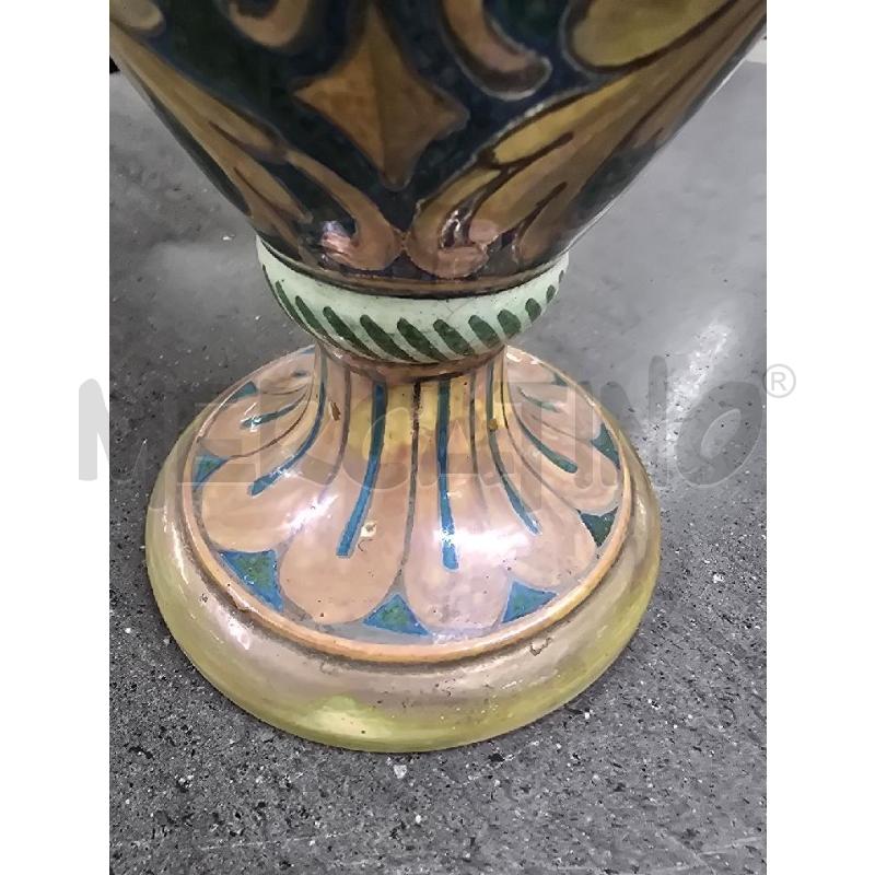 VASO VERDE DORATO DECORI 3 MANICI | Mercatino dell'Usato Acerra 3