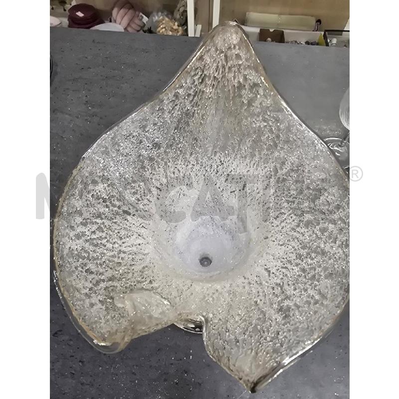 VASO VETRO BLU BASE SILVER | Mercatino dell'Usato Acerra 2
