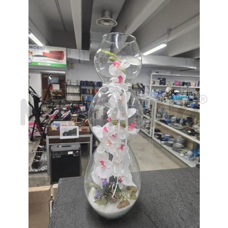 VASO VETRO FIORI | Mercatino dell'Usato Acerra 1