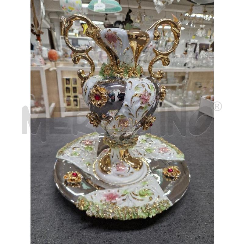 VASO +PIATTO DORATO SILVER | Mercatino dell'Usato Acerra 1