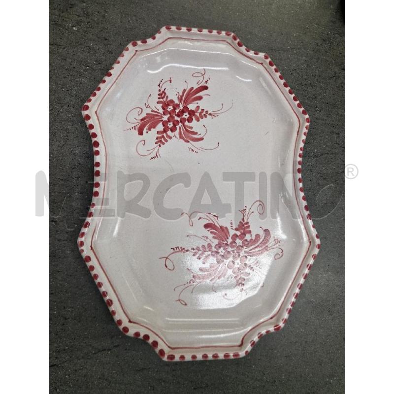 VASSOIO BIANCO ROSSO UVA | Mercatino dell'Usato Acerra 1