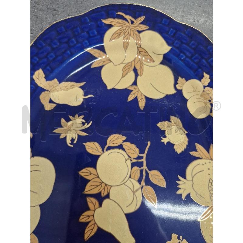 VASSOIO BLU FRUTTA DORATA  | Mercatino dell'Usato Acerra 2