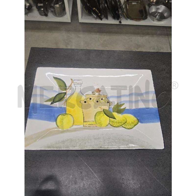 VASSOIO GRANDE FIGURA LIMONI FOGLIE | Mercatino dell'Usato Acerra 1