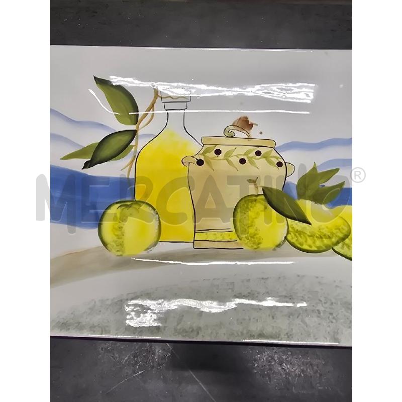 VASSOIO GRANDE FIGURA LIMONI FOGLIE | Mercatino dell'Usato Acerra 2