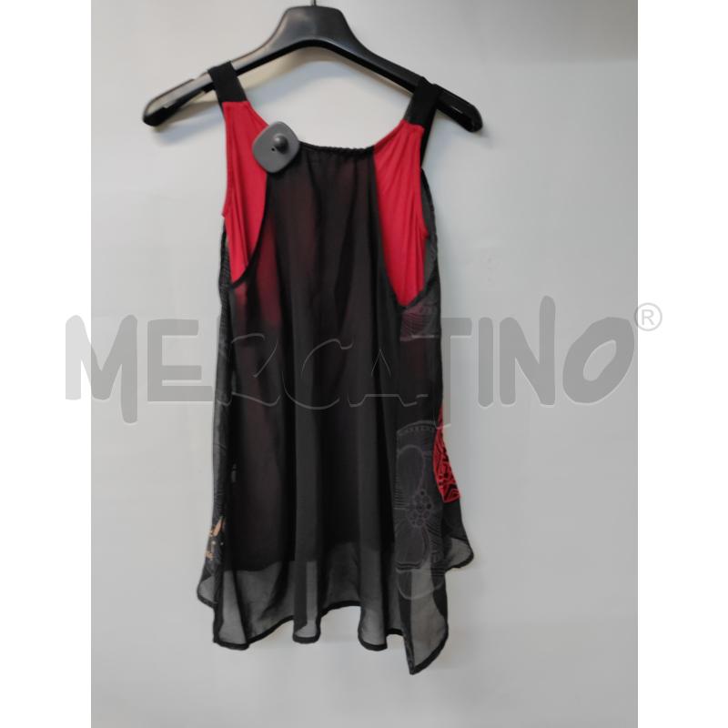 VESTITO BAMBINA DESIGUAL NERO ROSSO  | Mercatino dell'Usato Acerra 2