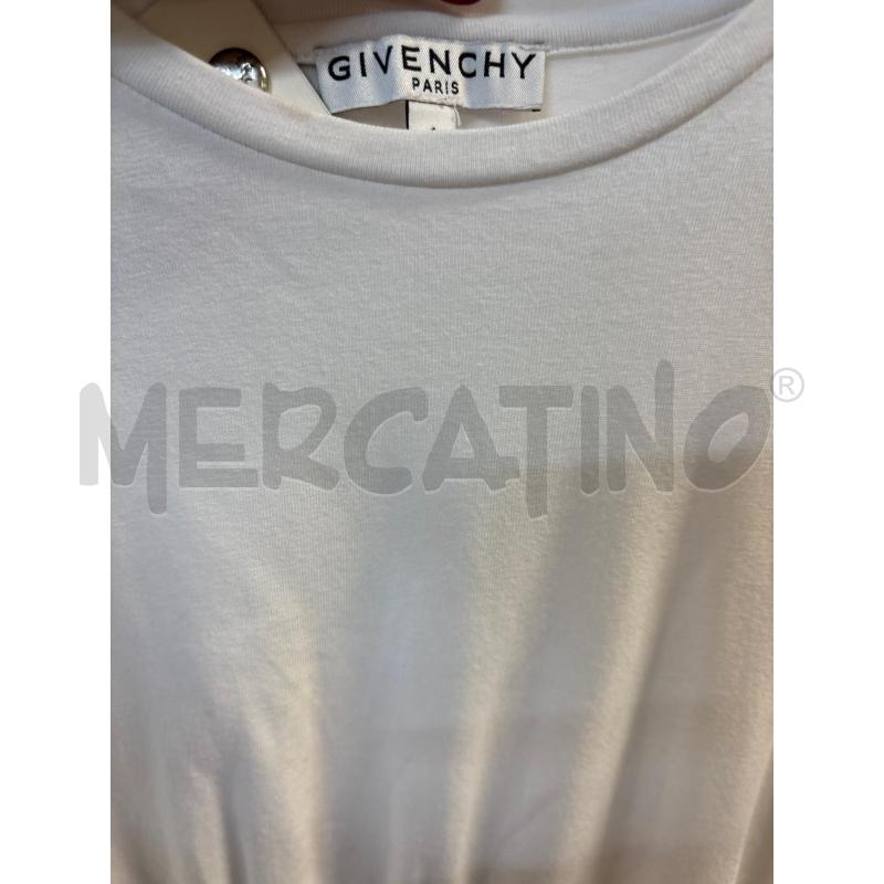 VESTITO BAMBINA GIVENCHY BIANCO FUXIA | Mercatino dell'Usato Acerra 3