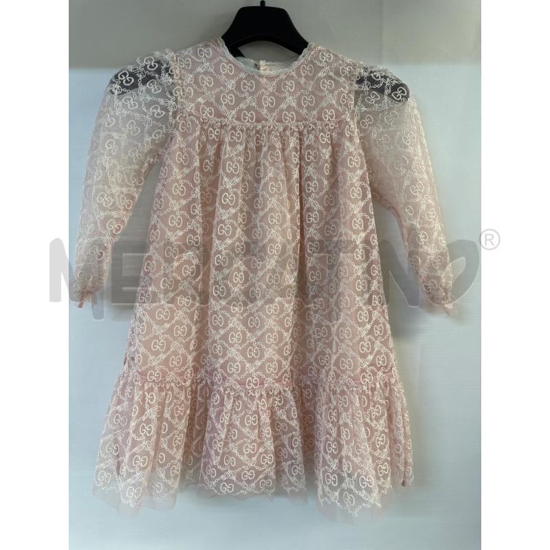 VESTITO BAMBINA GUCCI ROSA VELO | Mercatino dell'Usato Acerra 1