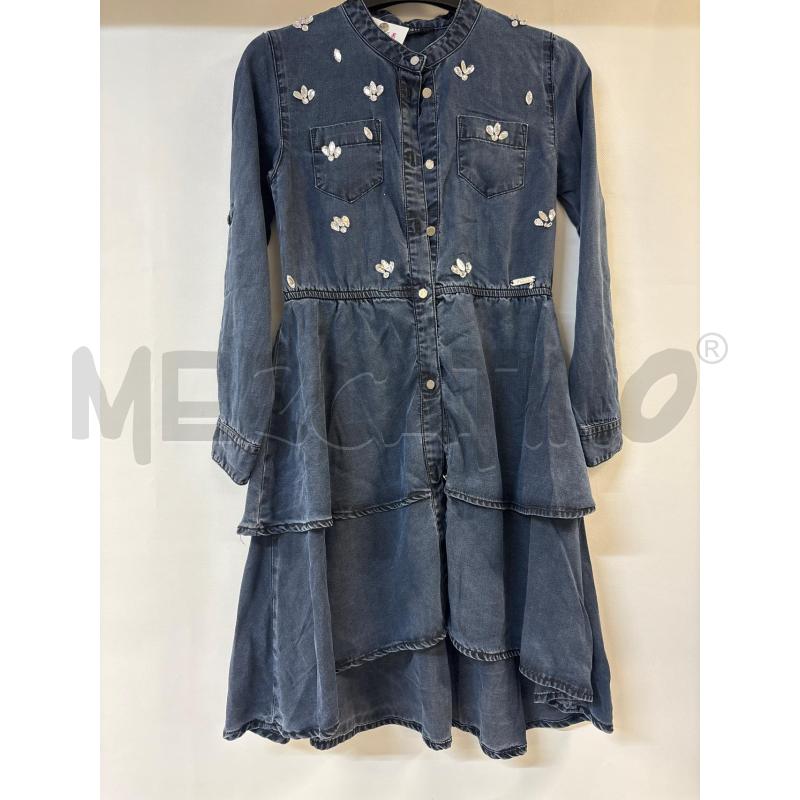 VESTITO BAMBINA GUESS IN DENIM CON STRASS | Mercatino dell'Usato Acerra 1