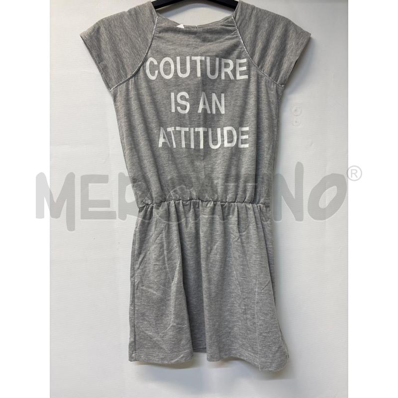 VESTITO BAMBINA LE VOLIERE GIRL GRIGIO | Mercatino dell'Usato Acerra 1