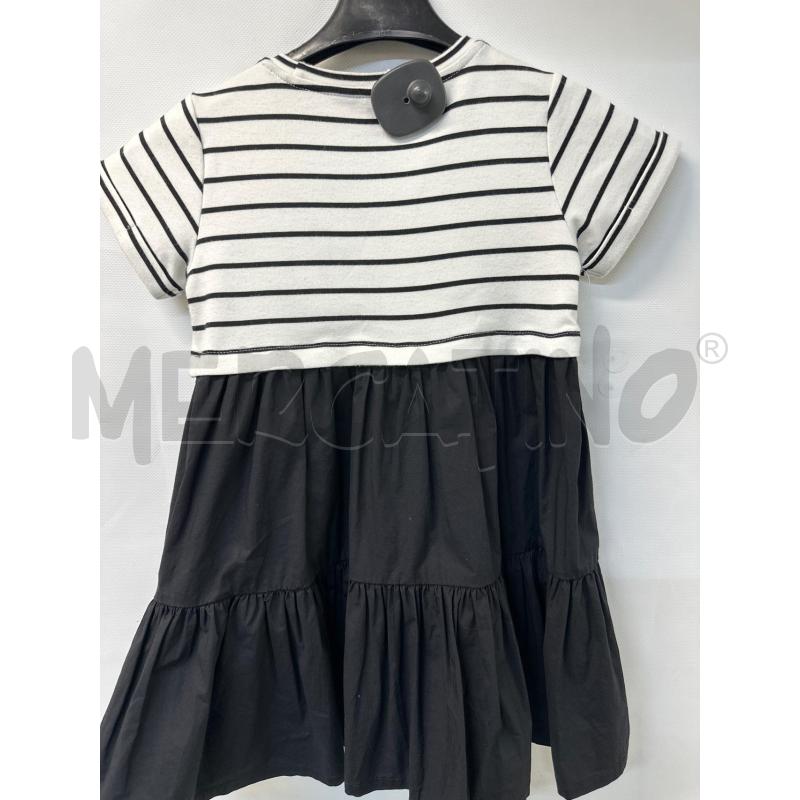 VESTITO BAMBINA MANILA GRACE BIANCO NERO | Mercatino dell'Usato Acerra 2