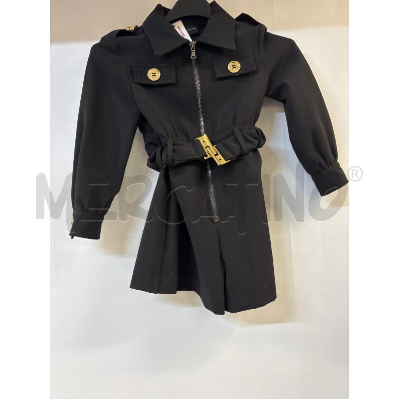 VESTITO BAMBINA MARC ELLIS NERO DETTAGLI DORATO | Mercatino dell'Usato Acerra 1